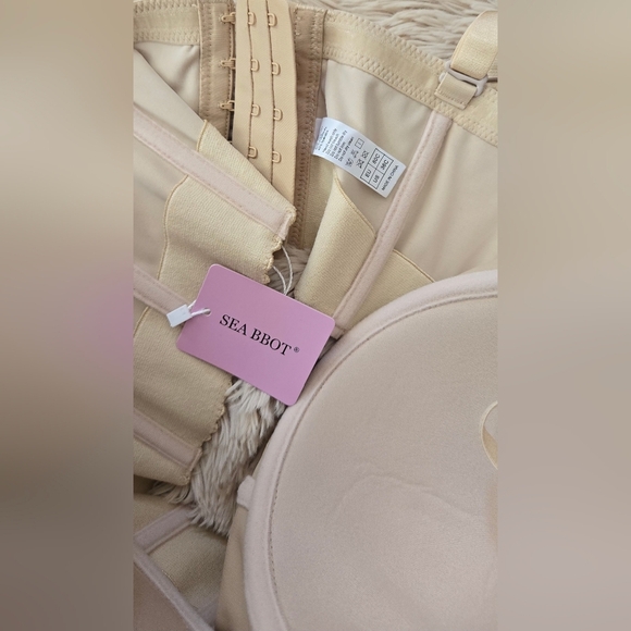 SEA BBOT Women Longline Strapless Bra Full Coverage Corset Bra #1000 - Picture 4 of 12